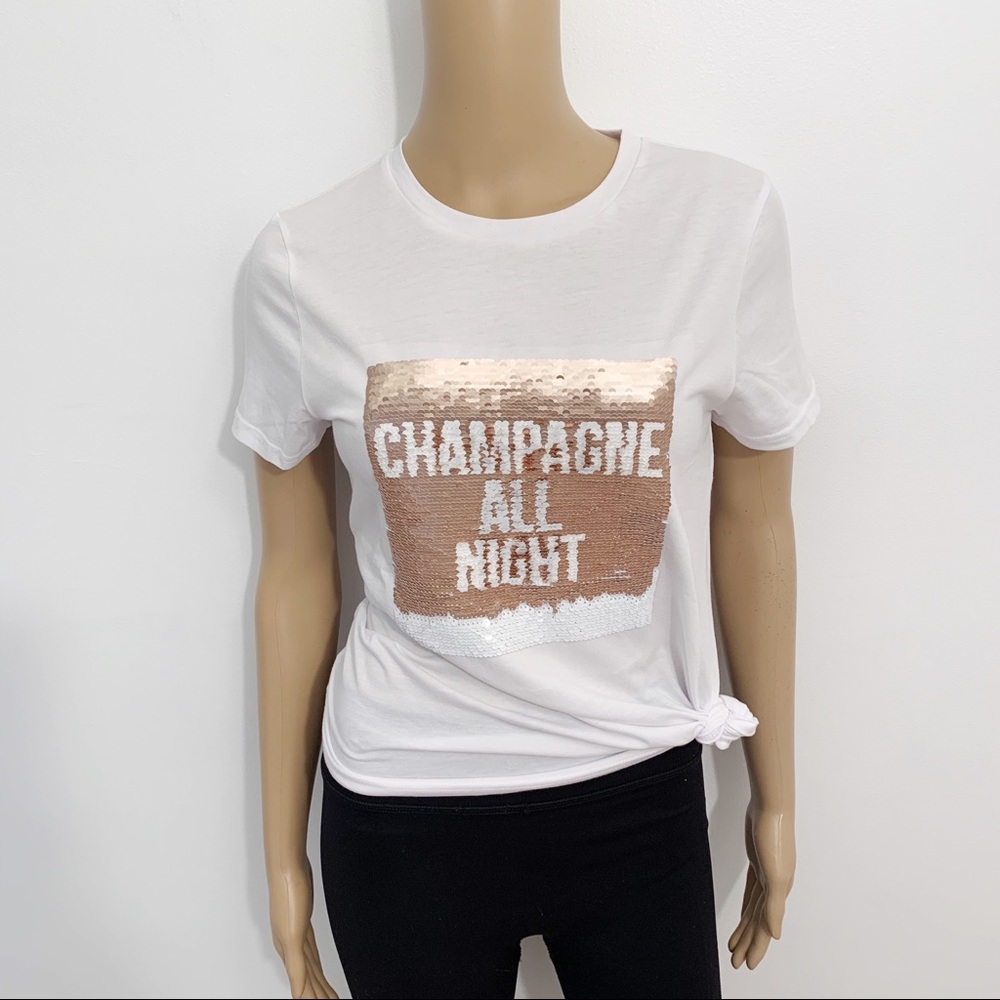 SOLD Champagne/Coffee T-Shirt NWT Medium